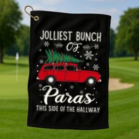 Jolliest Bunch Of Paras This Side Of The Hallway Xmas Golf Towel