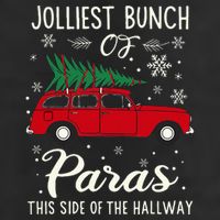 Jolliest Bunch Of Paras This Side Of The Hallway Xmas Golf Towel