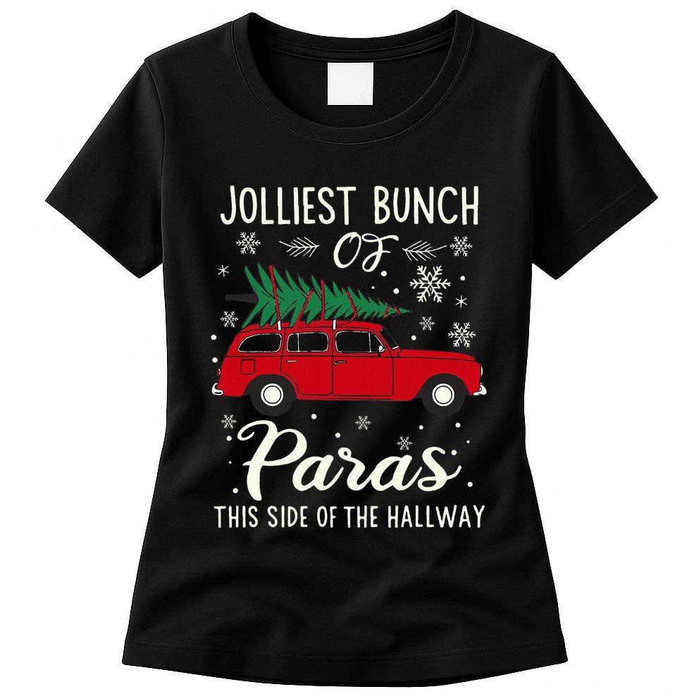 Jolliest Bunch Of Paras This Side Of The Hallway Xmas Womens T-Shirt