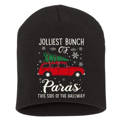 Jolliest Bunch Of Paras This Side Of The Hallway Xmas Short Acrylic Beanie