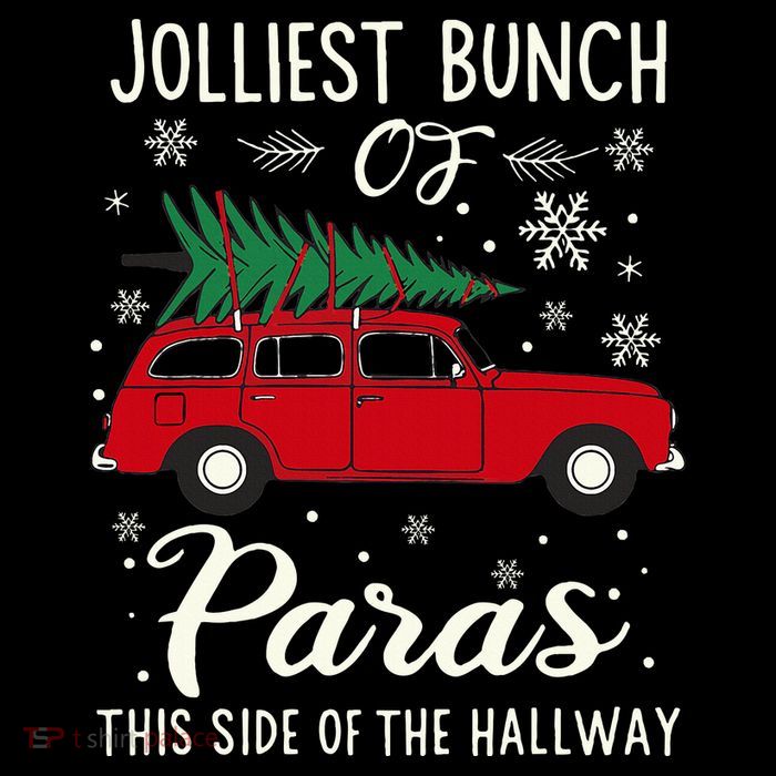 Jolliest Bunch Of Paras This Side Of The Hallway Xmas Short Acrylic Beanie