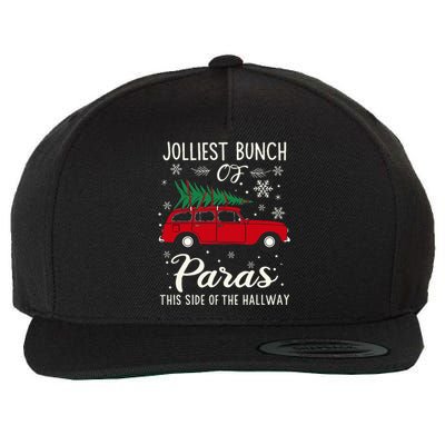 Jolliest Bunch Of Paras This Side Of The Hallway Xmas Wool Snapback Cap