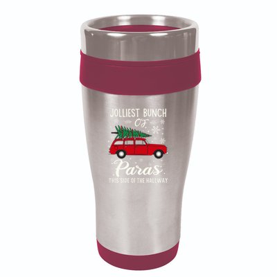 Jolliest Bunch Of Paras This Side Of The Hallway Xmas 16oz Travel Tumbler