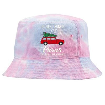 Jolliest Bunch Of Paras This Side Of The Hallway Xmas Tie-Dyed Bucket Hat