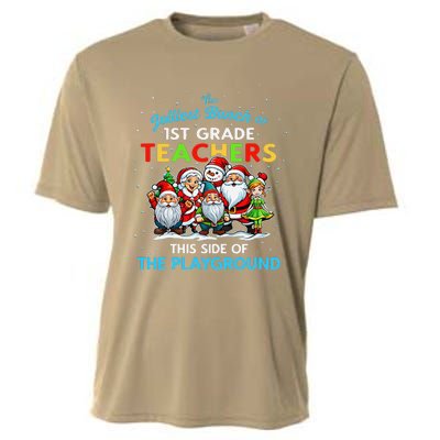 Jolliest Bunch Of 1st Grade Teachers This Side Of Playground Cooling Performance Crew T-Shirt