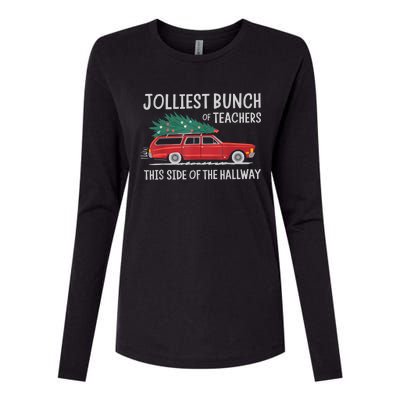 Jolliest Bunch Of Teachers This Side Of The Hallway Womens Cotton Relaxed Long Sleeve T-Shirt