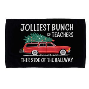 Jolliest Bunch Of Teachers This Side Of The Hallway Microfiber Hand Towel