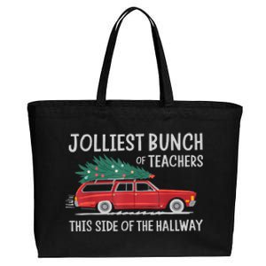 Jolliest Bunch Of Teachers This Side Of The Hallway Cotton Canvas Jumbo Tote