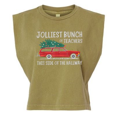 Jolliest Bunch Of Teachers This Side Of The Hallway Garment-Dyed Women's Muscle Tee