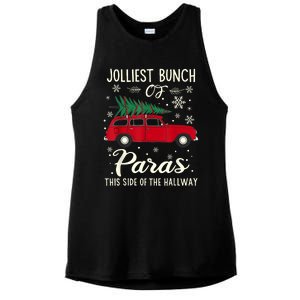 Jolliest Bunch Of Paras This Side Of The Hallway Xmas Ladies PosiCharge Tri-Blend Wicking Tank