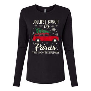 Jolliest Bunch Of Paras This Side Of The Hallway Xmas Womens Cotton Relaxed Long Sleeve T-Shirt