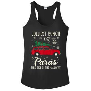 Jolliest Bunch Of Paras This Side Of The Hallway Xmas Ladies PosiCharge Competitor Racerback Tank