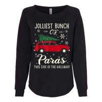 Jolliest Bunch Of Paras This Side Of The Hallway Xmas Womens California Wash Sweatshirt