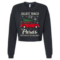 Jolliest Bunch Of Paras This Side Of The Hallway Xmas Cropped Pullover Crew