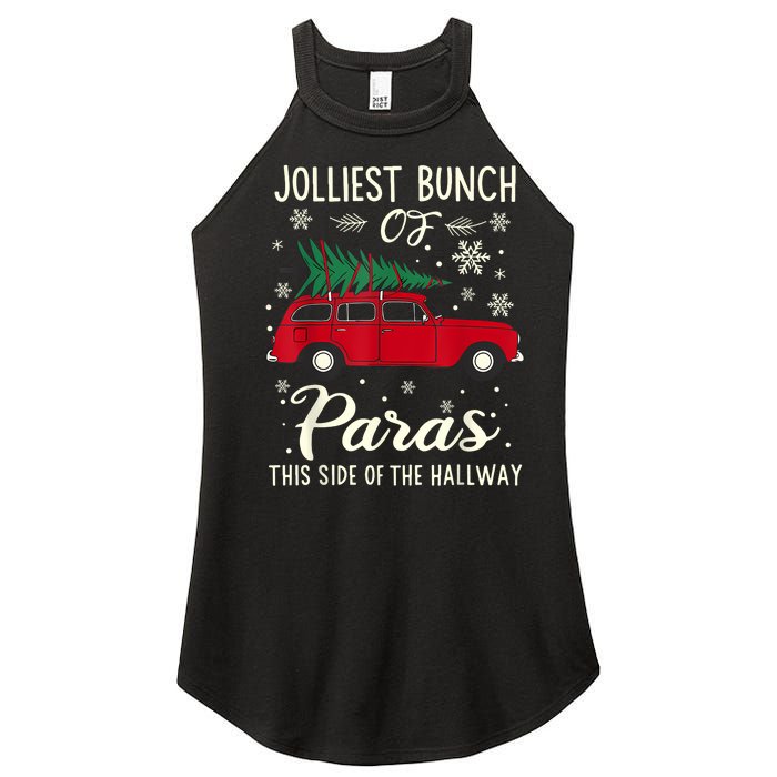 Jolliest Bunch Of Paras This Side Of The Hallway Xmas Women's Perfect Tri Rocker Tank