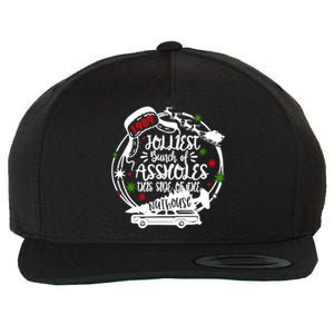 Jolliest Bunch Of Assholes This Side Of The Nut House Xmas Wool Snapback Cap