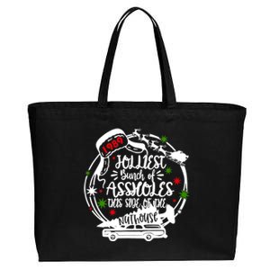 Jolliest Bunch Of Assholes This Side Of The Nut House Xmas Cotton Canvas Jumbo Tote