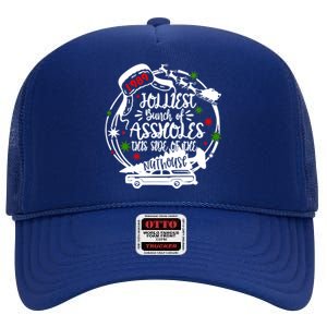 Jolliest Bunch Of Assholes This Side Of The Nut House Xmas High Crown Mesh Back Trucker Hat