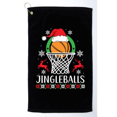 Jingleballs Basketball Player Merry Xmas Christmas Day Gift Platinum Collection Golf Towel