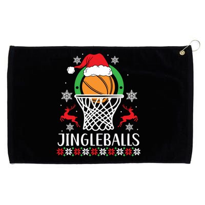 Jingleballs Basketball Player Merry Xmas Christmas Day Gift Grommeted Golf Towel