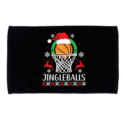 Jingleballs Basketball Player Merry Xmas Christmas Day Gift Microfiber Hand Towel