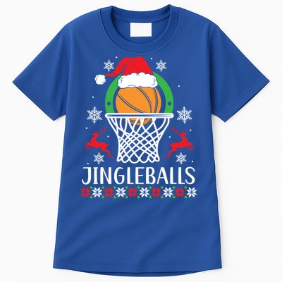 Jingleballs Basketball Player Merry Xmas Christmas Day Gift Tall T-Shirt