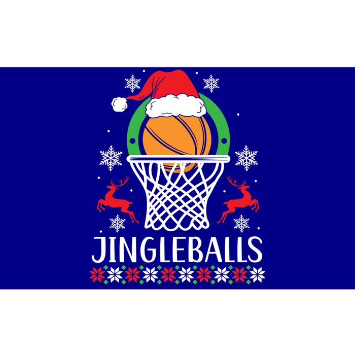 Jingleballs Basketball Player Merry Xmas Christmas Day Gift Bumper Sticker