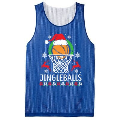 Jingleballs Basketball Player Merry Xmas Christmas Day Gift Mesh Reversible Basketball Jersey Tank