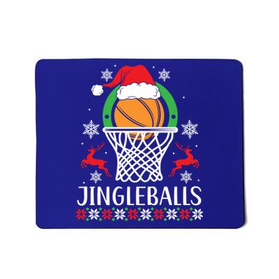 Jingleballs Basketball Player Merry Xmas Christmas Day Gift Mousepad