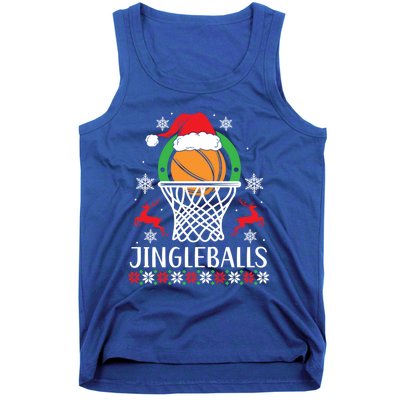 Jingleballs Basketball Player Merry Xmas Christmas Day Gift Tank Top