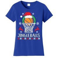 Jingleballs Basketball Player Merry Xmas Christmas Day Gift Women's T-Shirt