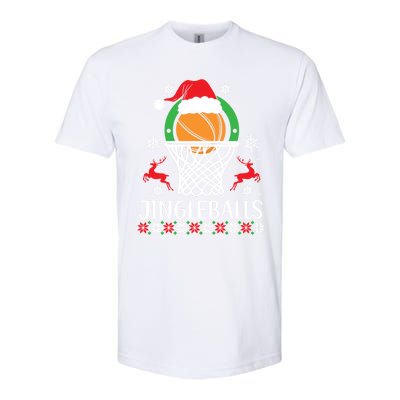 Jingleballs Basketball Player Merry Xmas Christmas Day Gift Softstyle CVC T-Shirt