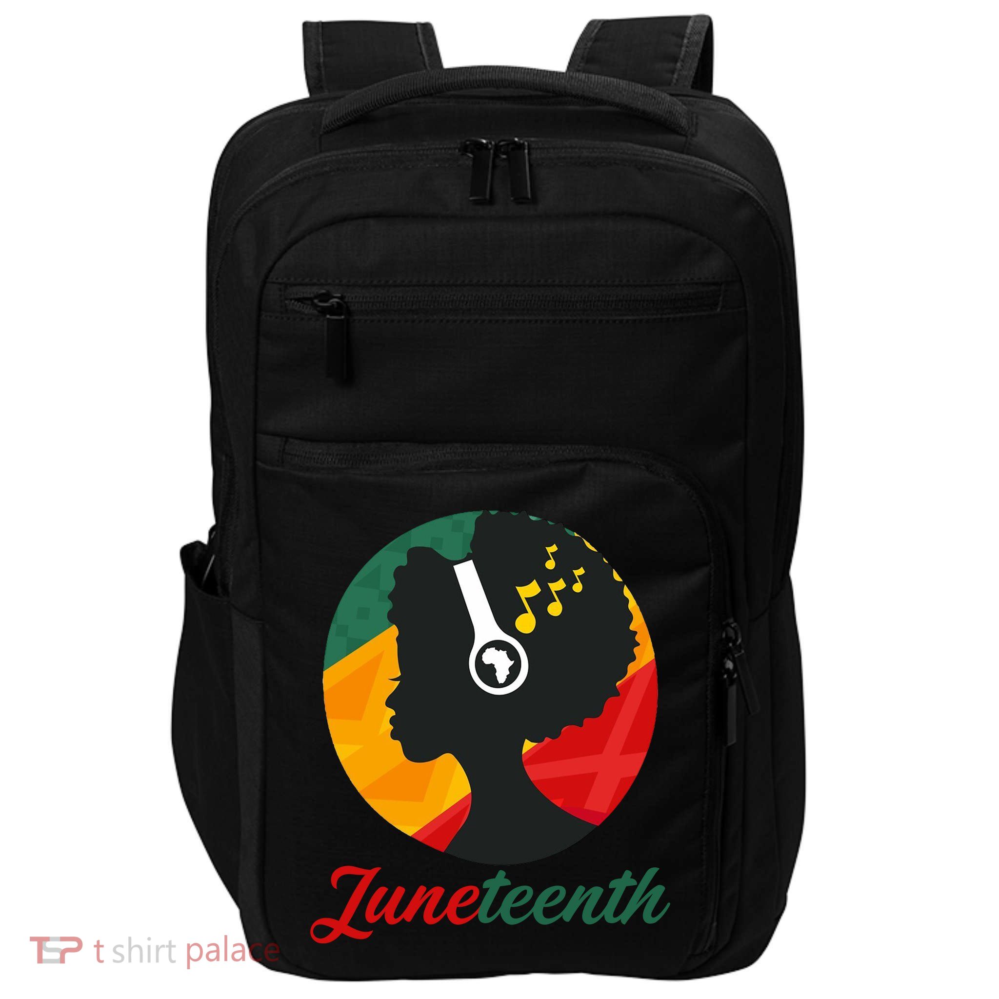 Juneteenth Black Pride Music Impact Tech Backpack