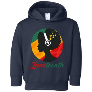 Juneteenth Black Pride Music Toddler Hoodie