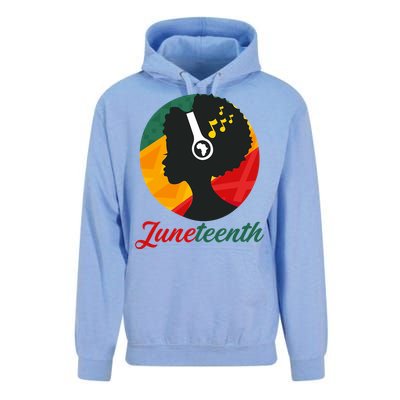 Juneteenth Black Pride Music Unisex Surf Hoodie