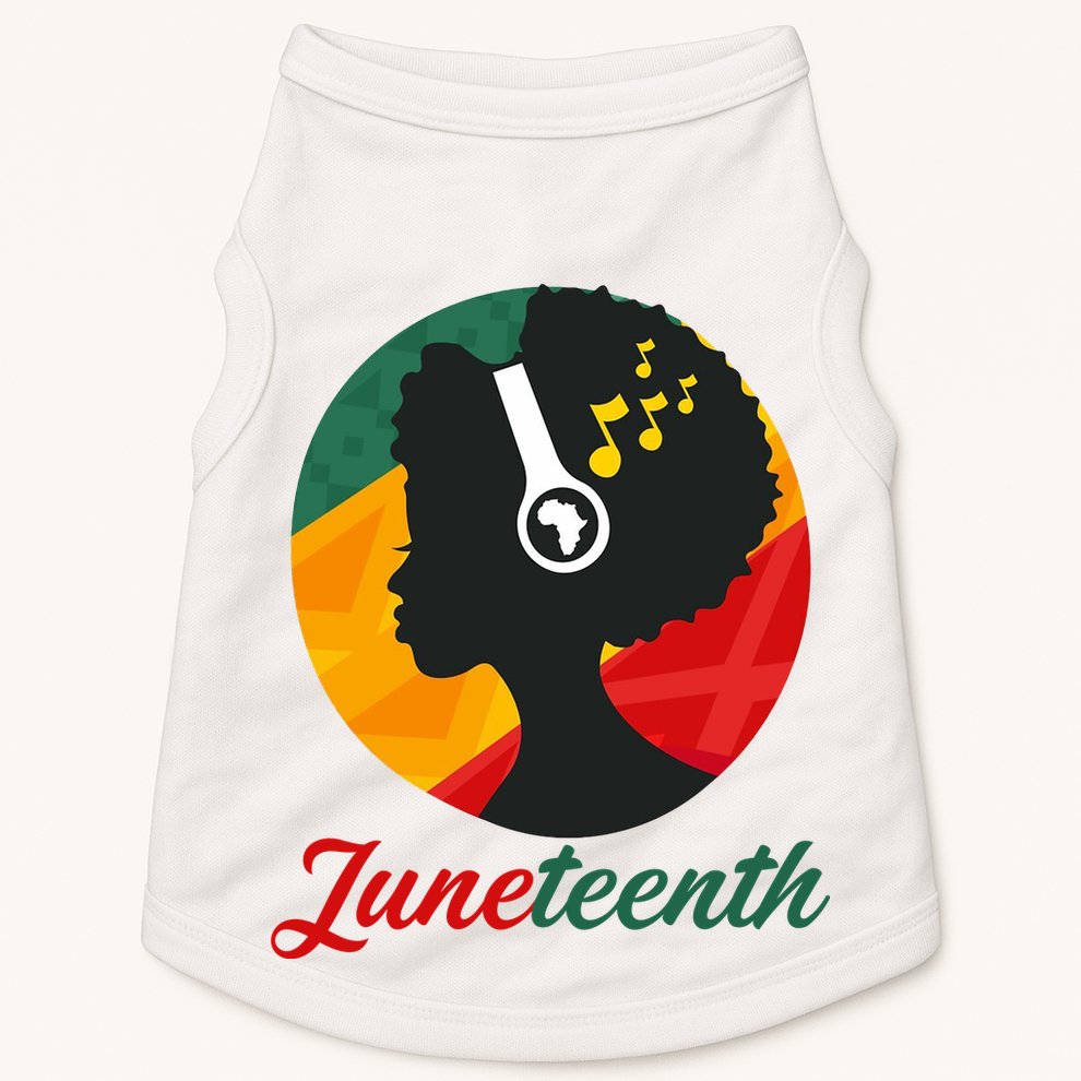 Juneteenth Black Pride Music Doggie Tank