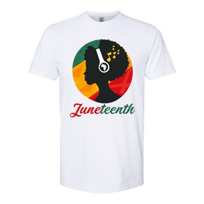 Juneteenth Black Pride Music Softstyle CVC T-Shirt