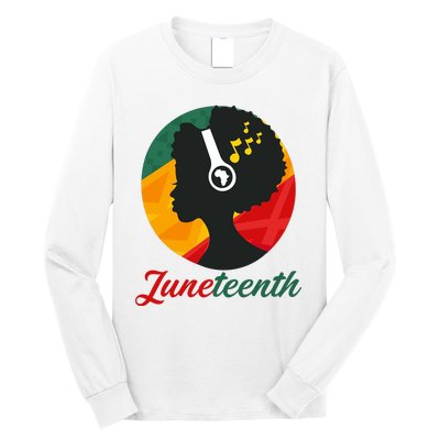 Juneteenth Black Pride Music Long Sleeve Shirt