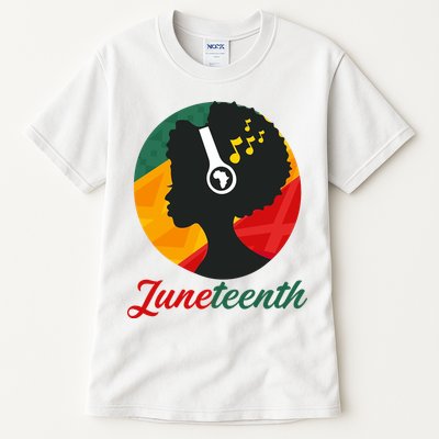 Juneteenth Black Pride Music Tall T-Shirt