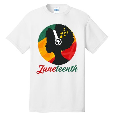 Juneteenth Black Pride Music Tall T-Shirt