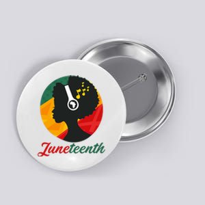 Juneteenth Black Pride Music Button