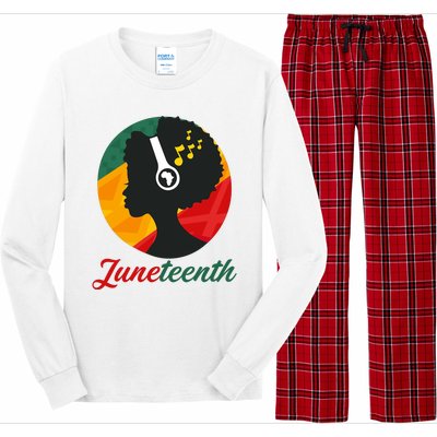 Juneteenth Black Pride Music Long Sleeve Pajama Set