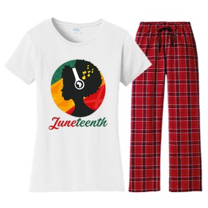 Juneteenth Black Pride Music Women's Flannel Pajama Set