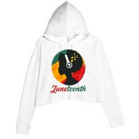 Juneteenth Black Pride Music Crop Fleece Hoodie