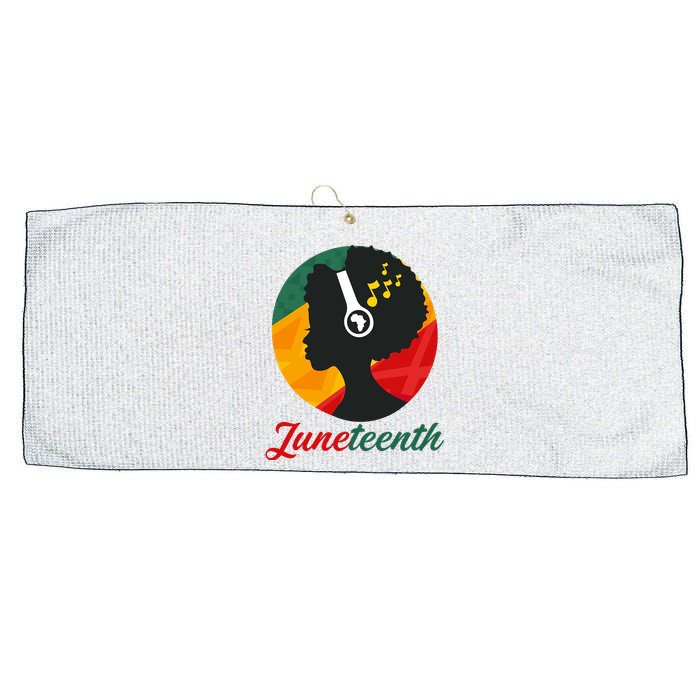 Juneteenth Black Pride Music Large Microfiber Waffle Golf Towel