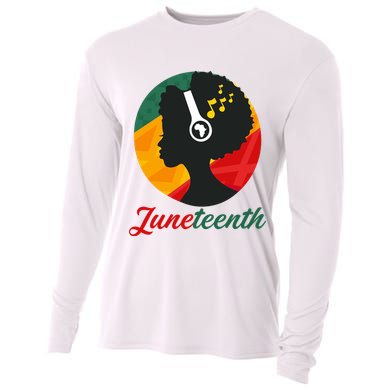 Juneteenth Black Pride Music Cooling Performance Long Sleeve Crew