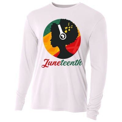 Juneteenth Black Pride Music Cooling Performance Long Sleeve Crew