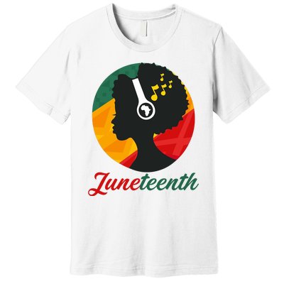 Juneteenth Black Pride Music Premium T-Shirt