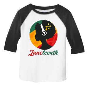 Juneteenth Black Pride Music Toddler Fine Jersey T-Shirt