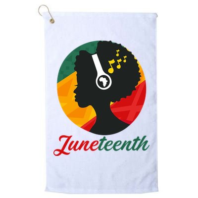 Juneteenth Black Pride Music Golf Towel